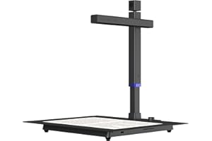 CZUR Shine Surface Pro Professional Document Scanner, 16MP Document Camera + 2MP Webcam+ Working Surface, A3 Book Scanner for Computer/Laptop, 180+ Languages OCR, Fast Scan 1s/Page, for PC/Mac