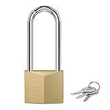 Puroma 1 Pack Keyed Padlock Waterproof Solid Brass