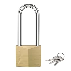 Puroma 1 Pack Keyed Padlock Waterproof Solid Brass