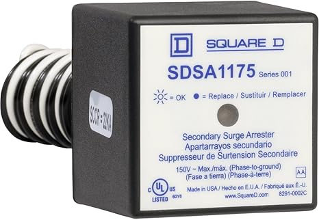 Square D By Schneider Electric Sdsa1175 Panel Mounted Single Phase Type 1 Surge Protective Device