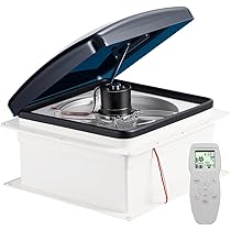 RV Roof Vent Fan 14" 12V Remote Control Roof Vent Low Noise For - Foto 6