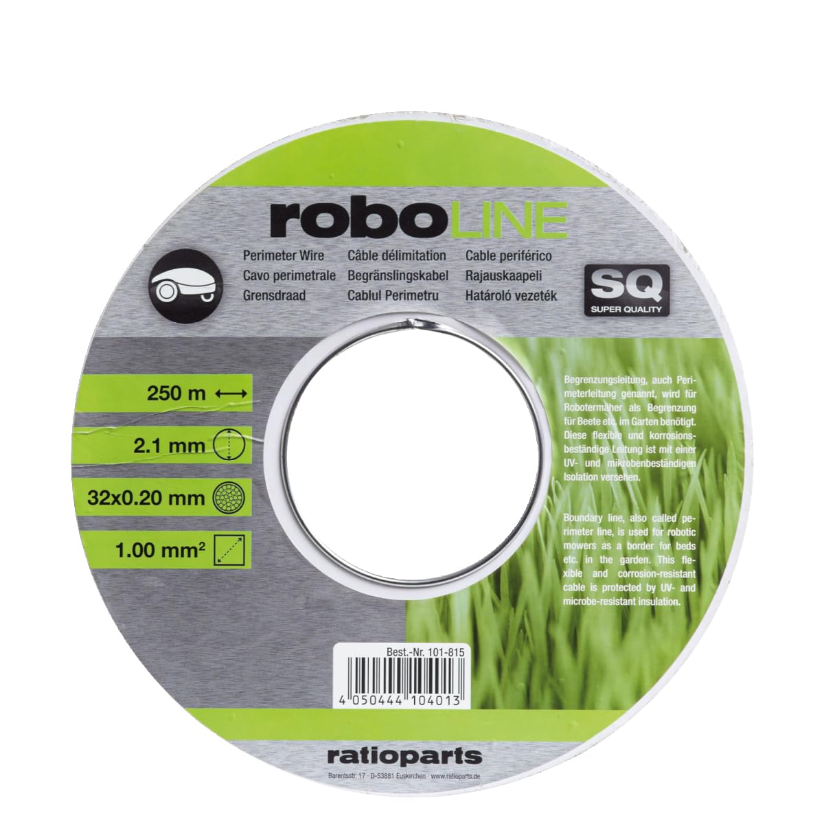 Ratioparts Boundary cable for robotic lawnmowers, diameter 2.1 mm x 250 m (diameter cable 1 mm²) — image 1