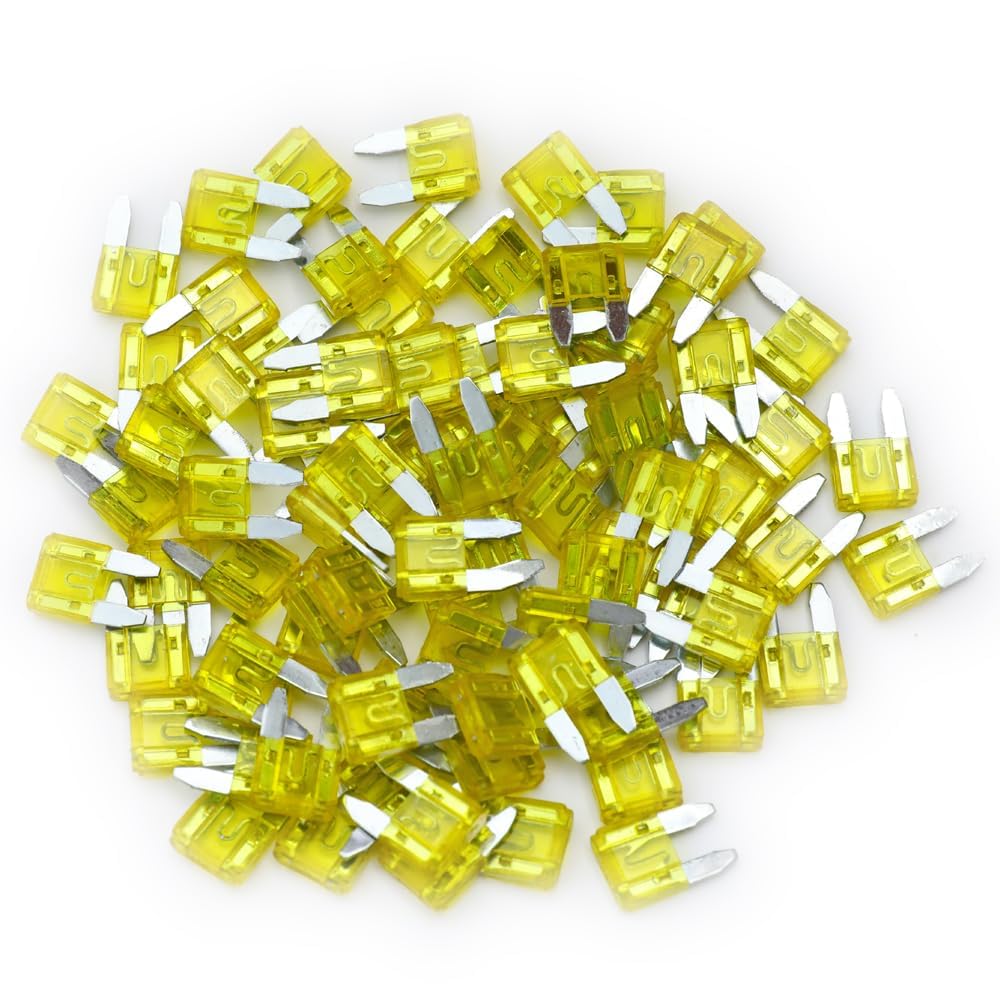 Photo 1 of 160 Pcs 20Amp Mini Fuse, 20 A Mini Car Blade Automotive Fuses