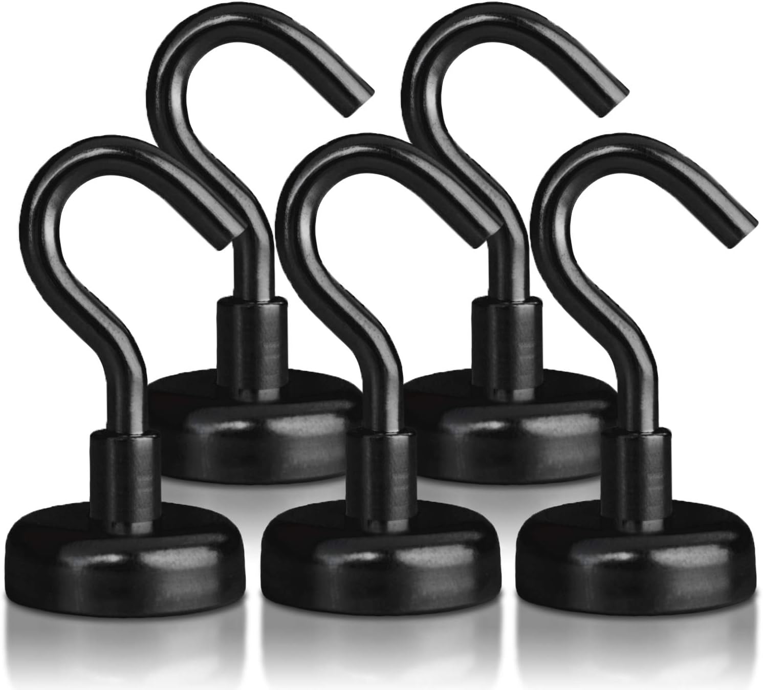 Strong Heavy Duty Hooks (5 Pack) 40lb Black Hook Set