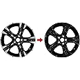 SlickMod Chrome Delete Blackout Vinyl Overlay for 2021-2022 Kia K5 GT Line 18 in Wheel Rims (Gloss Black)