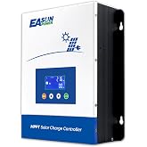 POWLAND 100A MPPT Solar Charge Controller,12V/24V/36V/48V Auto,Max Input 150V LCD Display Regulator Intelligent Regulator Charge Controller