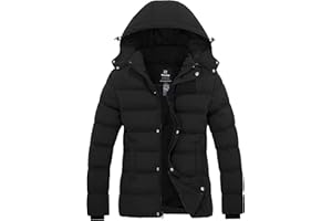 Wantdo Women's Hooded Warm Winter Coat Quilted Thicken Puffer Jacket with Removable Hood