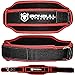 Lifting Belt for Weightlifting, Cross-Training, Olympic Lifting & Bodybuilding | Auto-Lock Padded Nylon Back Support for Squats, Deadlifts Bench Press, Gym, Workout (Black/Red, Large)