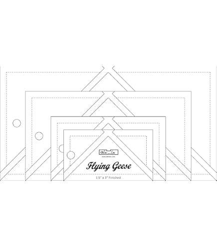 Amazon.com: Bloc Loc Rulers For Quilting, Half Square Triangle