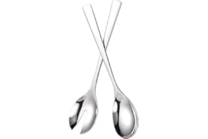 IMEEA Salad Servers 18/8 Stainless Steel Salad Serving Set Salad Fork and Spoon, 10-Inch