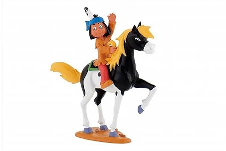 Bullyland 43355 - Spielfigur, Yakari auf kleiner Donner, ca. 8 cm