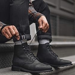 Men's Captain Lace-Up Boot, Black Matte, 9.5 Wide