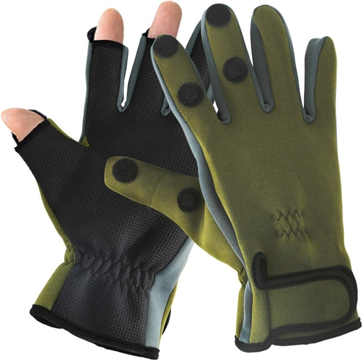 Angelhandschuhe Anti Slip - 3-Finger Design Für Fishing & Outdoor