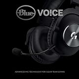 Logitech G PRO X Gaming Headset Blue VO!CE 7.1 DTS PRO-G 50mm Drivers view 2