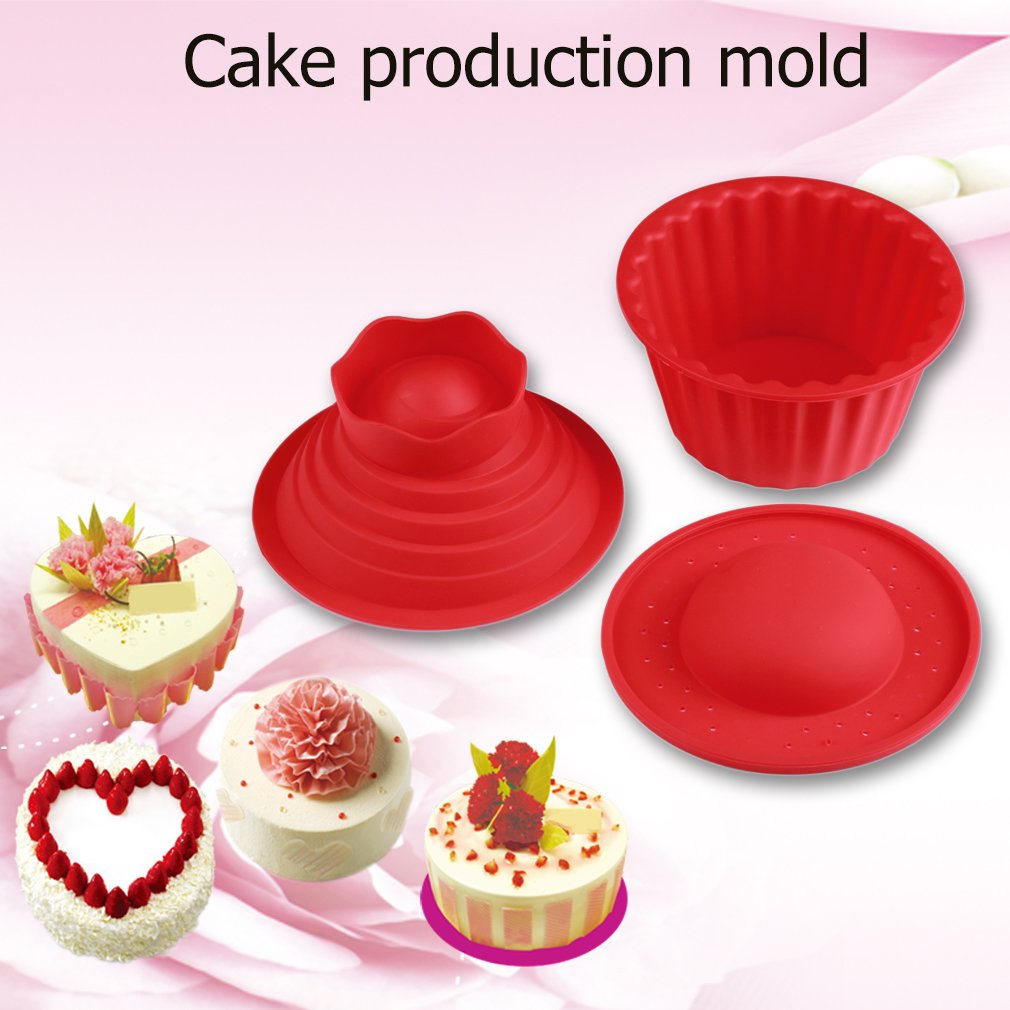 3pcs Giant Big silicone cupcake stampo torta top cupcake Bake set baking Mold