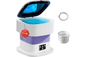 MEXMIODY Portable washing machine,11.5L Upgraded Large Capacity mini Washing Machine,.Mini washer suitable for socks,underwear and small clothes,Small washing machine for apartments