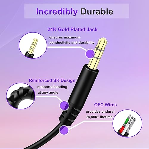 Beats Headphones Replacement Audio Cable Wire to Aux