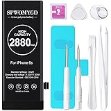 [Upgraded] SPWOMYGD 2880mAh Super Capacity Battery for iPhone 6S, New 0 Cycle Replacement Battery Compatible with iPhone Mode