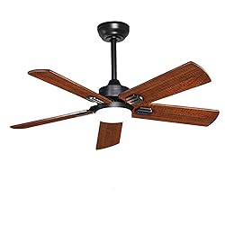 42"Wooden Ceiling Fans with Remote Control with