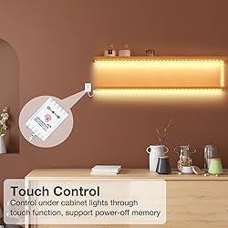 DAYBETTER Under Cabinet Lights, 6 PCS Under Cabinet