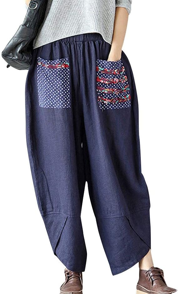 Pantalones Cortos Mujer Tallas Grandes Verano - Sueltos, Transpirables, Con Bolsillos, Poliéster