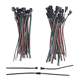 ALITOVE 20 Sets 3 Pin JST SM Male Female Plug LED