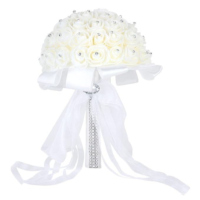 Wedding Bouquet Artificial Rose Bouquets Beautiful Bridal Bridesmaid