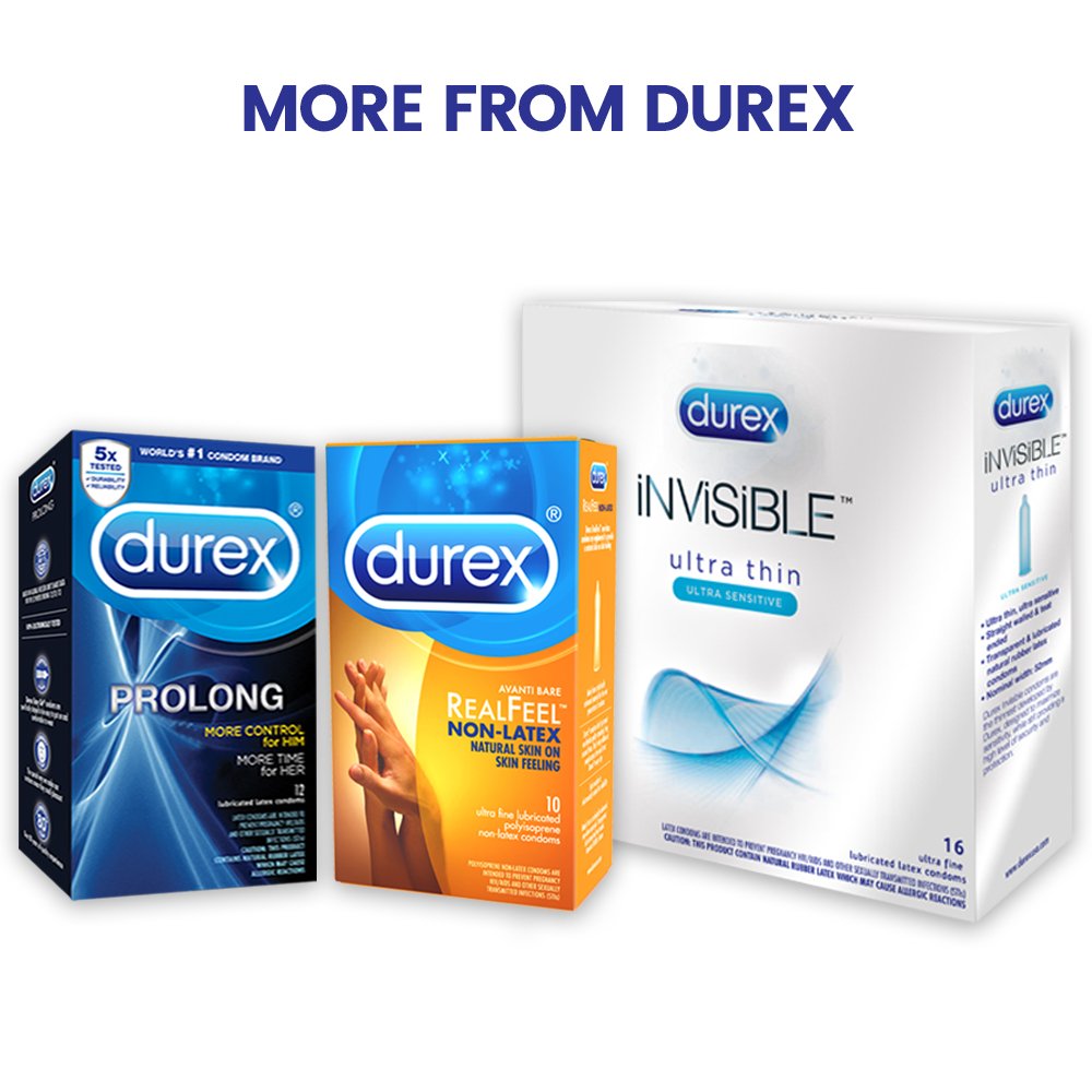 Durex Invisible Ultra Thin Condoms, Ultra Sensitive Ultra Fine, Natural
