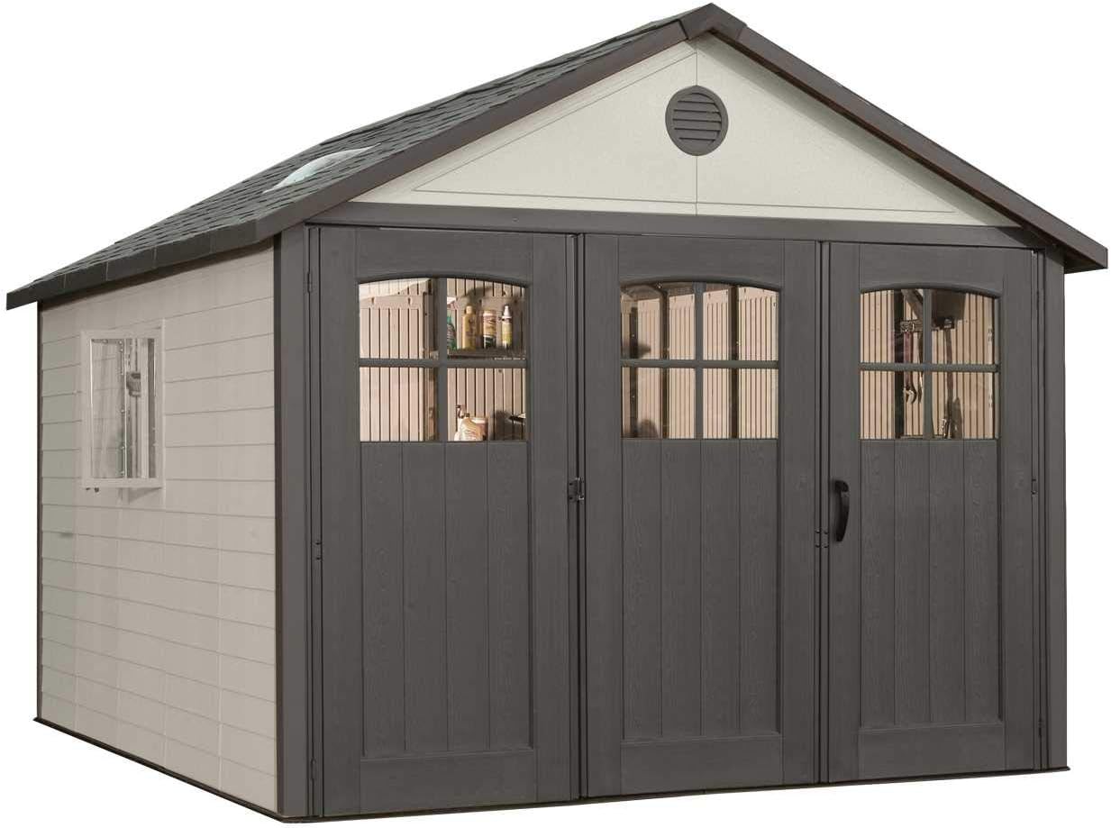 Amazon.co.jp: Lifetime Products 60187 11 ' x 11 ' TriドアShed: ホーム&キッチン