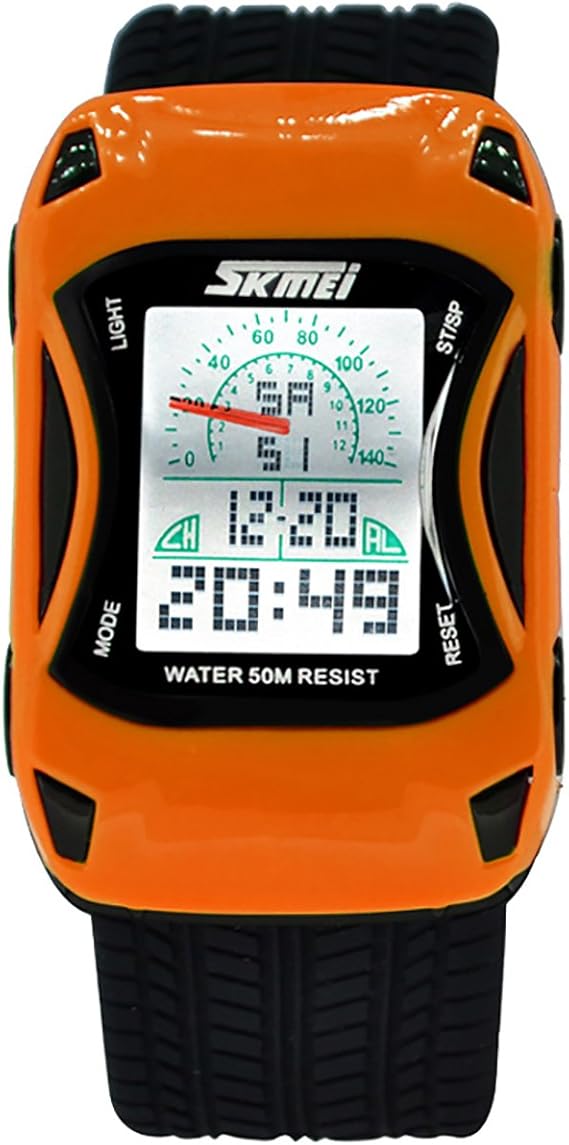 Amazon Lancardo 子供腕時計 キッズウォッチ ストップウォッチ 毎正時時報 学生 防水 デジタル スポーツ アラーム カレンダー デュアルタイム プレセット 誕生日 記念日 子供の日 赤い ボーイズ腕時計 腕時計 通販