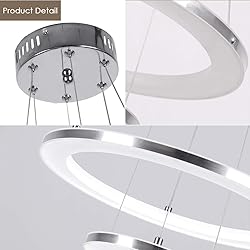 CHYING Modern LED Pendant Light with Acrylic Shade