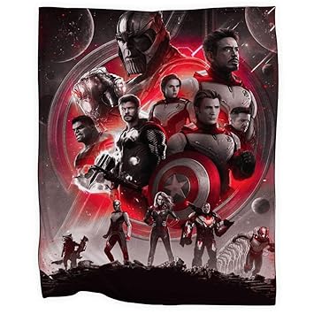 Awesome Shirt Gift Md21 Endgame Quantum Realm Suits Throw Fleece Blanket Large Size 50 X 60 Inch