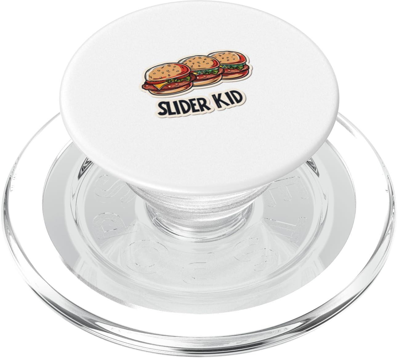Slider Kid Cheese Burger Foodie Funny Hamburger Lover Fresh PopSockets PopGrip for MagSafe