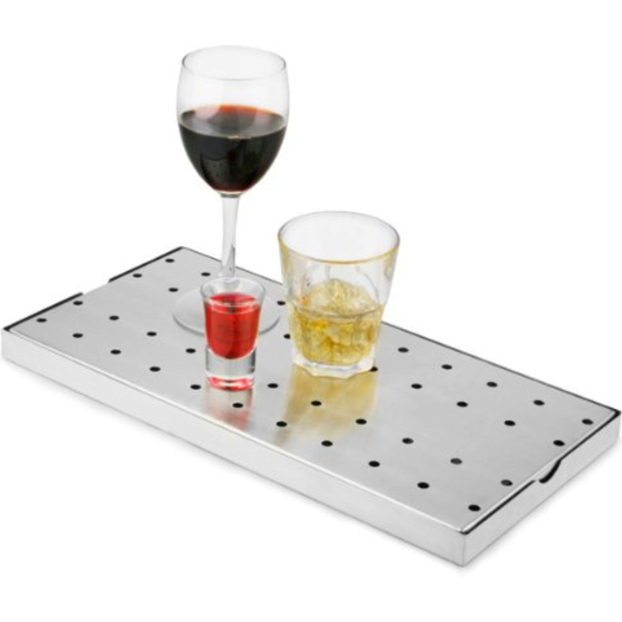 Stainless Steel Bar Drip Tray 20cm x 40cm | bar@drinkstuff Beer Drip Tray