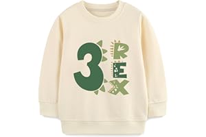 Sineeko Toddler Boys Girls Birthday Sweatshirts Birthday Outfit Party Long Sleeve Shirt for Kids 2-7T