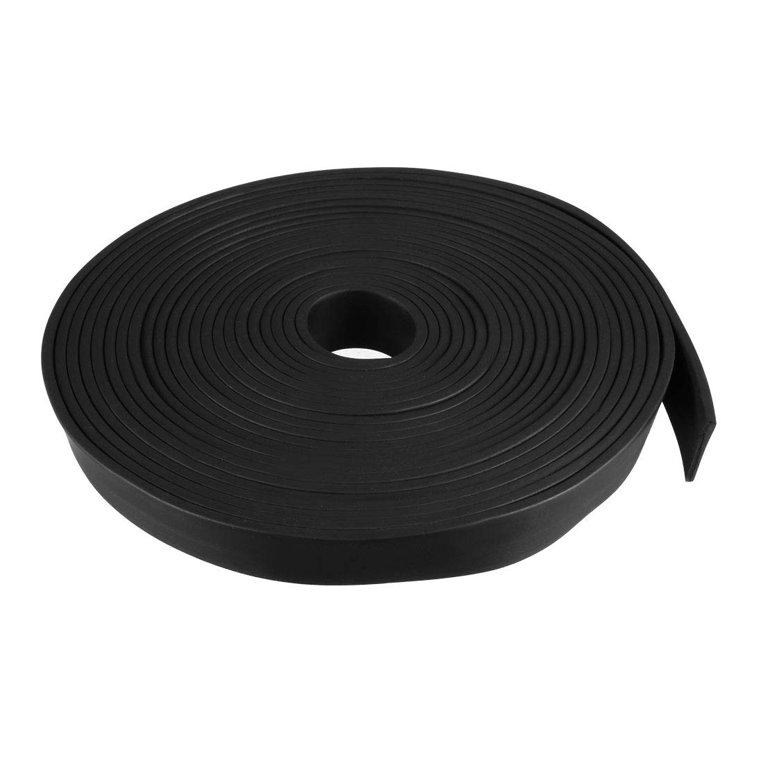 sourcing map Solid Rectangle Rubber Seal Strip 15mm Wide 2mm Thick, 5 Meters Long Black