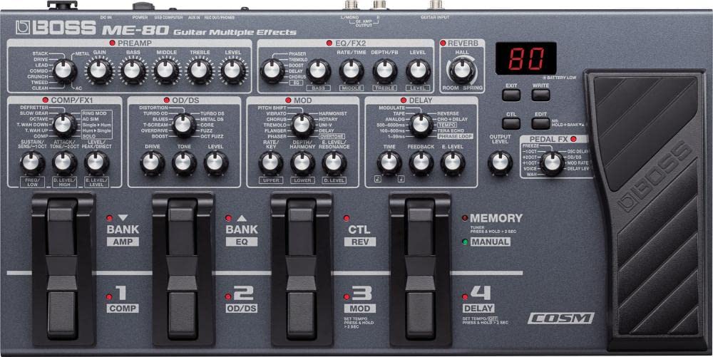 BOSS ME-80 Multiple Effects Guitar Pedal with