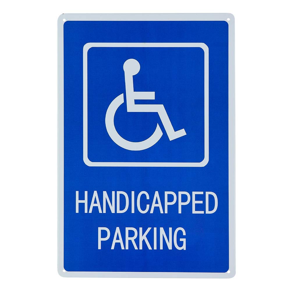 Handicapped Parking Sign with Picture of Wheelchair Sign Reserved Accessible Parking with Symbol