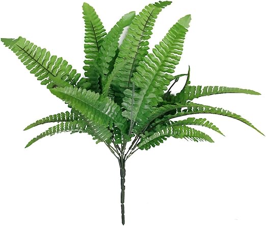 Hierba Helecho Planta Imitativa De Adorno Del Hogar De Color Verde Amazon Es Hogar