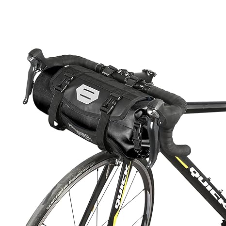Roswheel 100% Wasserdicht Fahrradlenkertasche Einstellbarer Volumen 3L bis 7L Fahrradtasche für den Lenker Aufrollbare Lenker