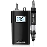 MelodySusie Portable Clip-On Nail Drill SC320H for Gel Removal &amp; Nail Prep | 30000RPM, Cordless, 6000mAh Battery, 10-14h Runtime, LED Display, Stepless Speed, Low Heat, Nail Polishing, Scamander