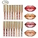 Coosa Madly MATTE Liquid Lipstick Lipgloss 16pcs Non-stick Cup Waterproof Lip Gloss