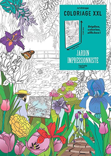 Art thérapie Coloriage XXL Jardin impressionniste