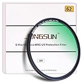 JONGSUN 62mm UV Filter, S-Pro HD Nano MRC Camera