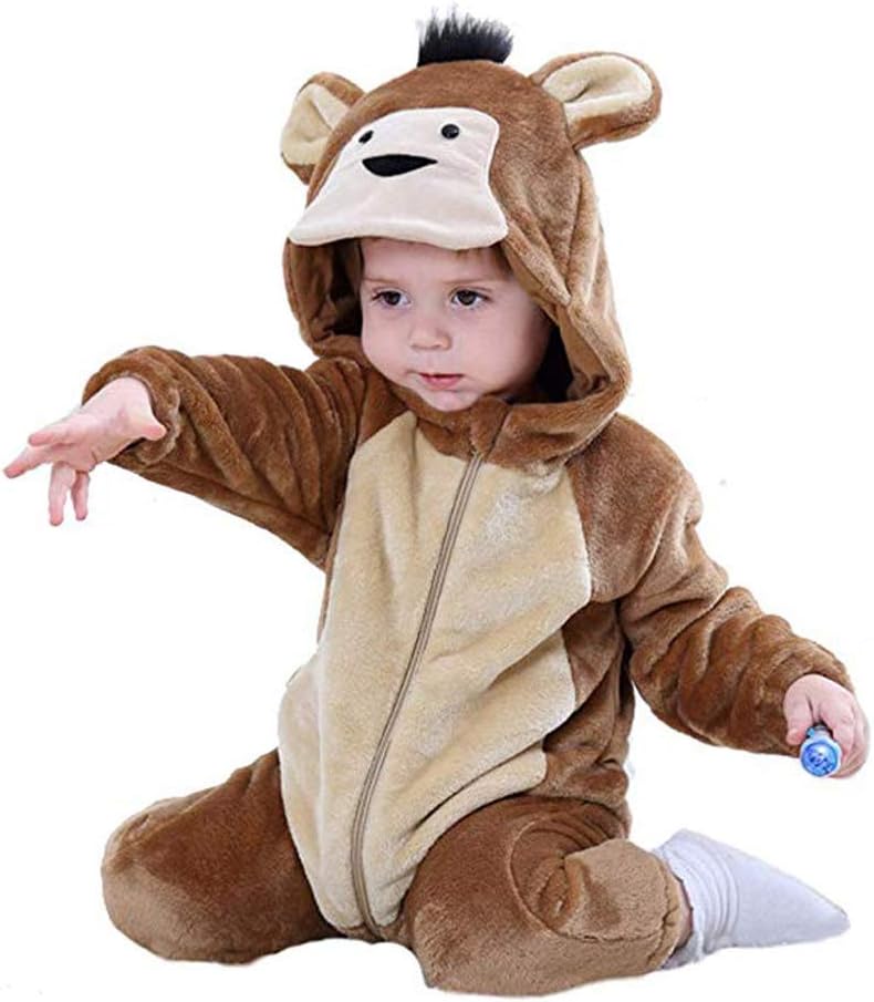 Tonwhar Baby Boys Grils Animal Bodysuit Infant Romper Jumpsuit Halloween Costume