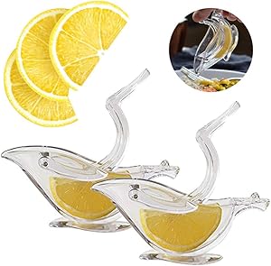 Press Art Lemon & Lime Squeezers For Dinner Plate Elegance - Keeps Seeds From Falling Out - Dishwasher Safe 2Pcs