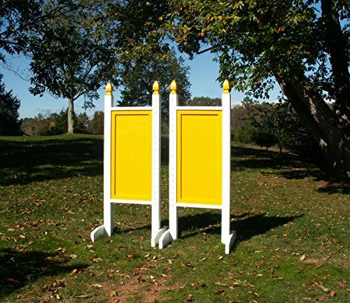 6ft Colored Solid Panel Finial Jumper Wing Standards Horse Jumps #256