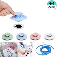 5 Pezzi Tappo per Scarico in Silicone Antiodore, Tappo per Vasca, Tappi