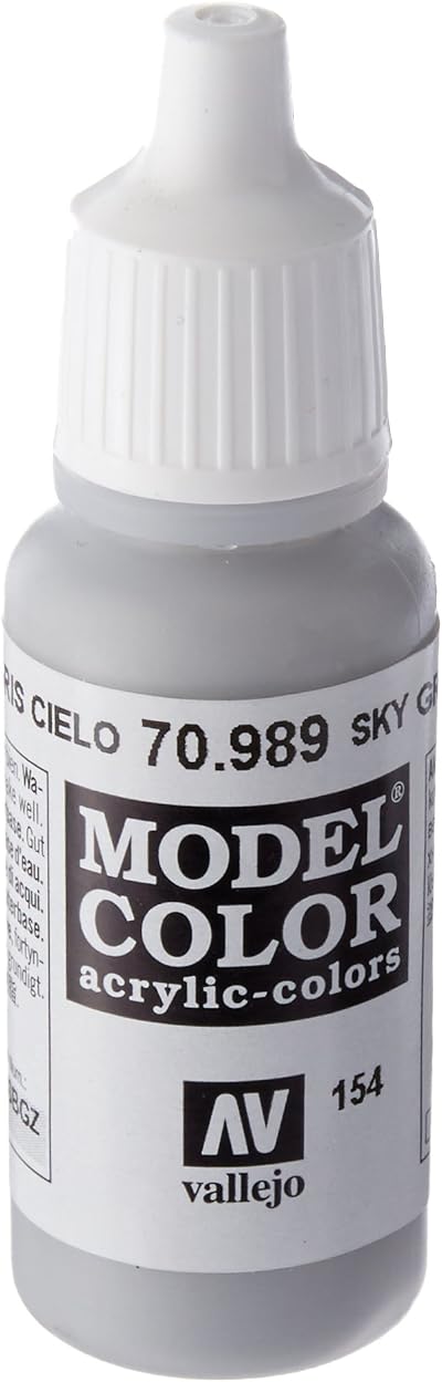 Vallejo Model Color Sky Grey Acrylic Paint 17 ml Eyedropper Bottle
