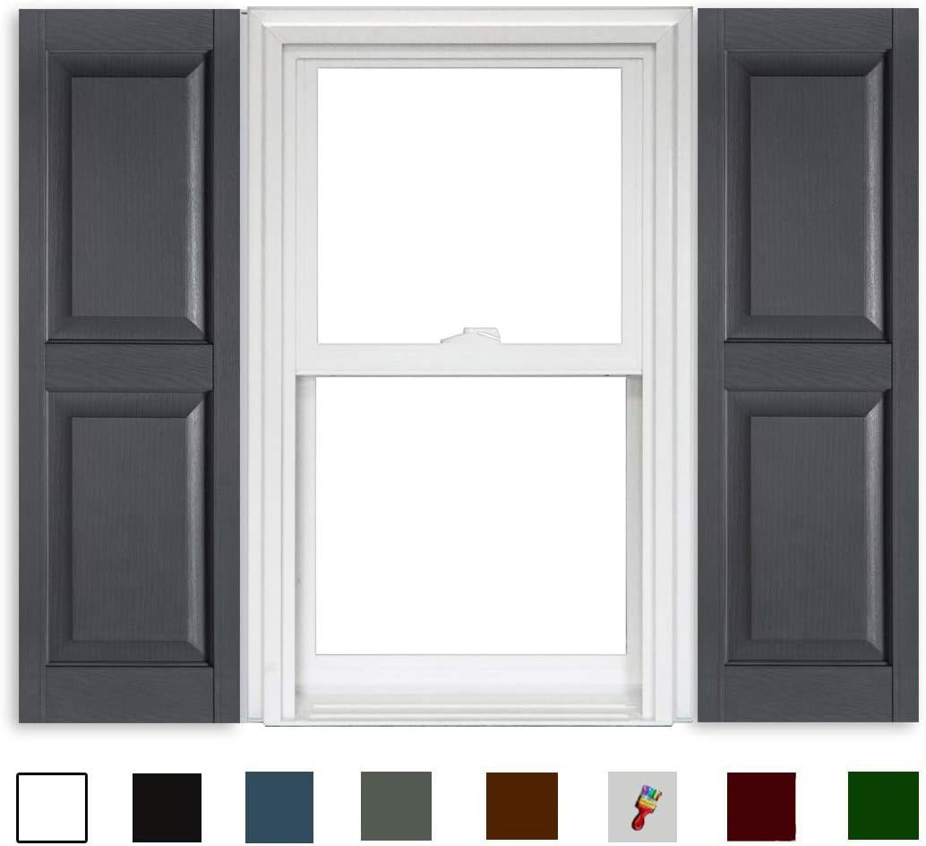 Polaris Vinyl Raised Panel Shutters (1 Pair